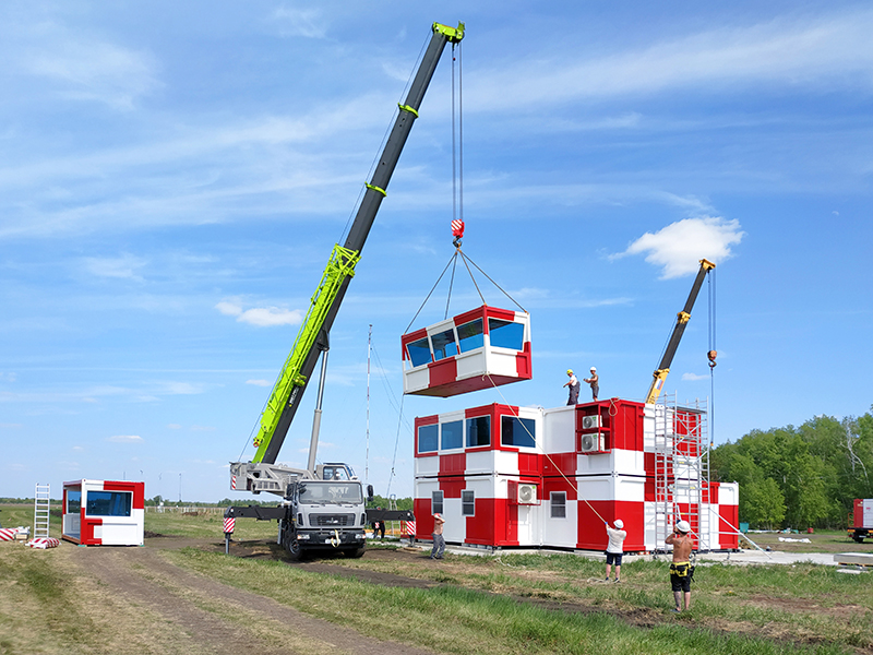 Завершен проект поставки модульного КДП на посадочную площадку Калачинск в Омской области